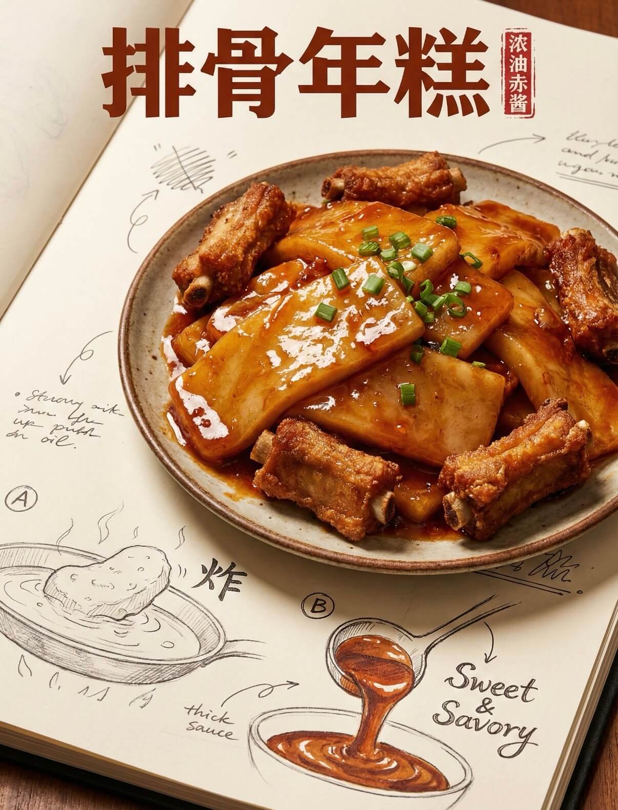 Ribs with Rice Cake